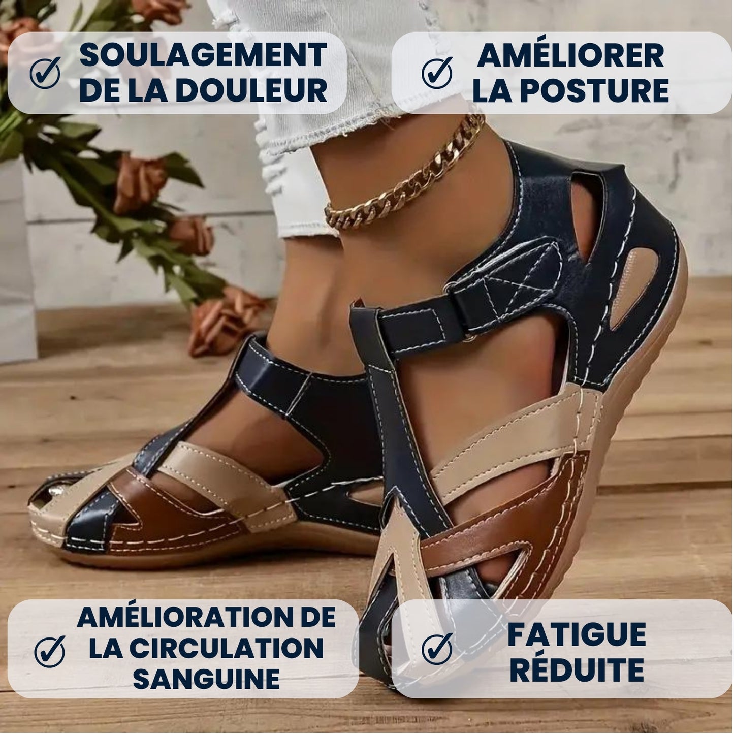 Mia - Sandales confortable pour femme