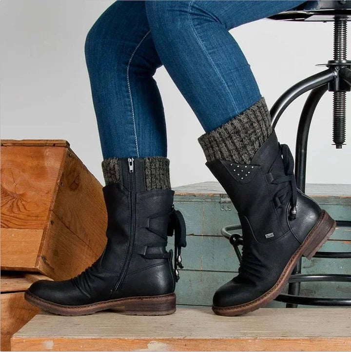 Elsa - Bottes ergonomiques imperméables chaudes avec fermeture éclair