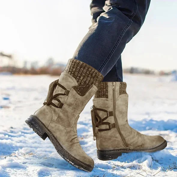 Elsa - Bottes ergonomiques imperméables chaudes avec fermeture éclair