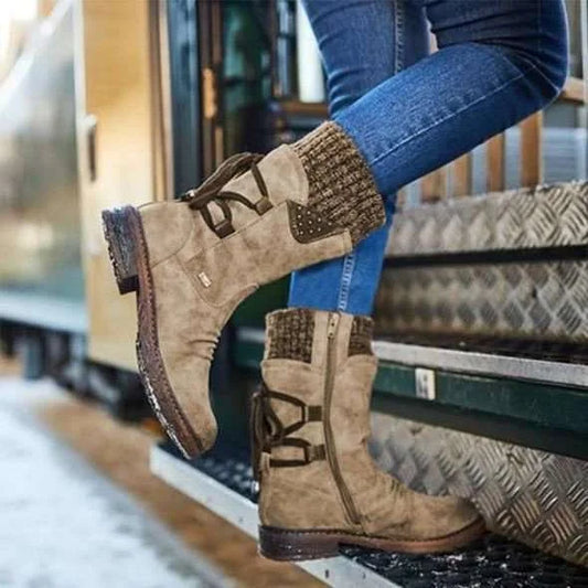 Elsa - Bottes ergonomiques imperméables chaudes avec fermeture éclair