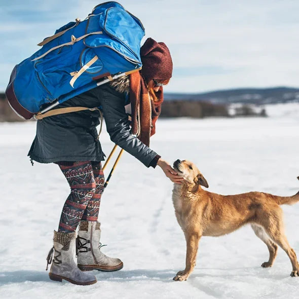 Elsa - Bottes ergonomiques imperméables chaudes avec fermeture éclair